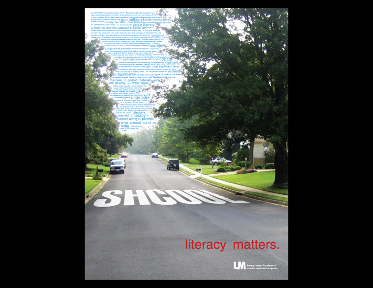 literacy matters school poster